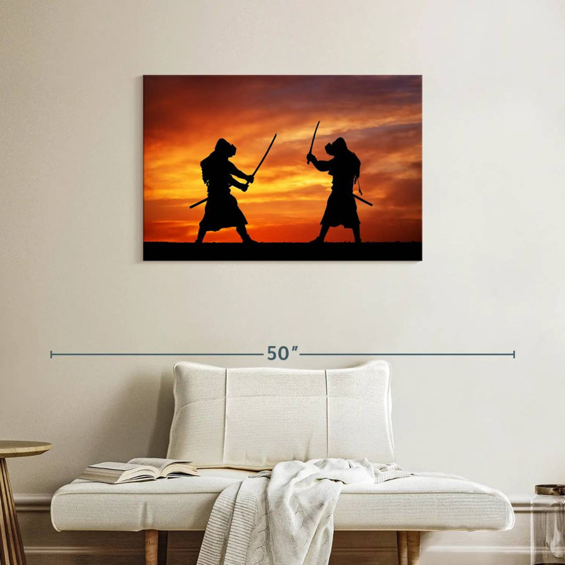 Leisha Samurai Sunset Duel, H 24 po x l 36 po