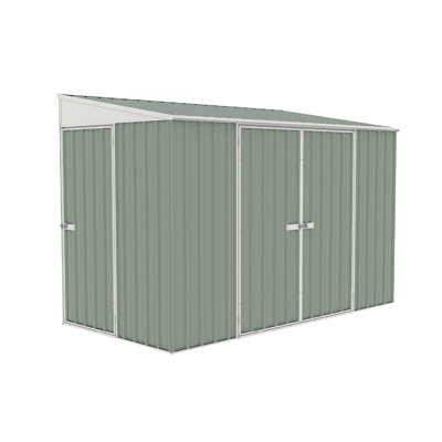 Absco Durango 10 ft. W x 5 ft. D Metal Lean-To Bike Shed