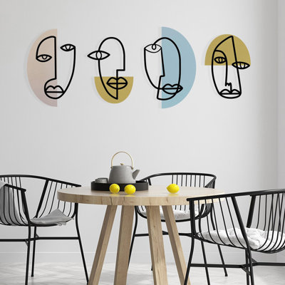 Elegant Decorative Metal Wall Accessory, 62.6 x 22.8 inches | Durable Metal (Thickness: 0.05 inches) & Wood (Thickness: 0.12 inches) | Perfect for Home Decor, Living Room & Office Accent, Stylish and Modern Design