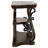 Elysian Scrollwork Entryway Sofa Console Table Deep Merlot