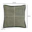 Coussin décoratif en jute de coton vert Kora-123270258