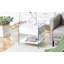Table d'appoint en verre avec tiroirs