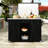 Outdoor Kitchen Island Fir Wood Kitchen Island With Stainless Steel Top