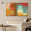 «Bouncing Abstracts», ensemble de décorations murales sur toile encadrées par Art Remedy, cadre en noyer, 24 x 30-1399778437-1399778444