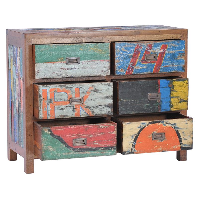 Commode double 6 tiroirs Barnes