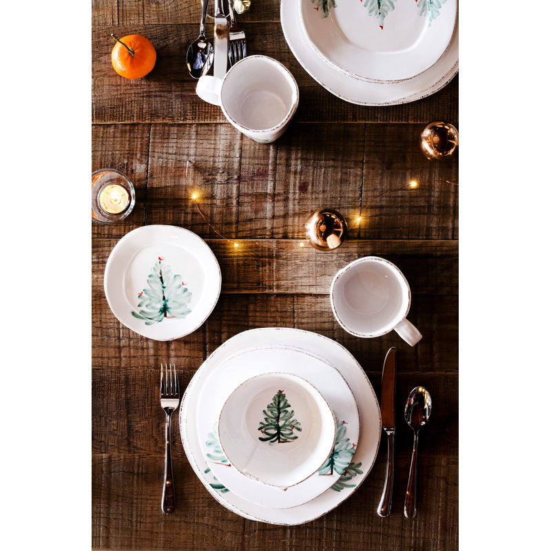 Lastra Holiday Handmade Stoneware Dinnerware Set
