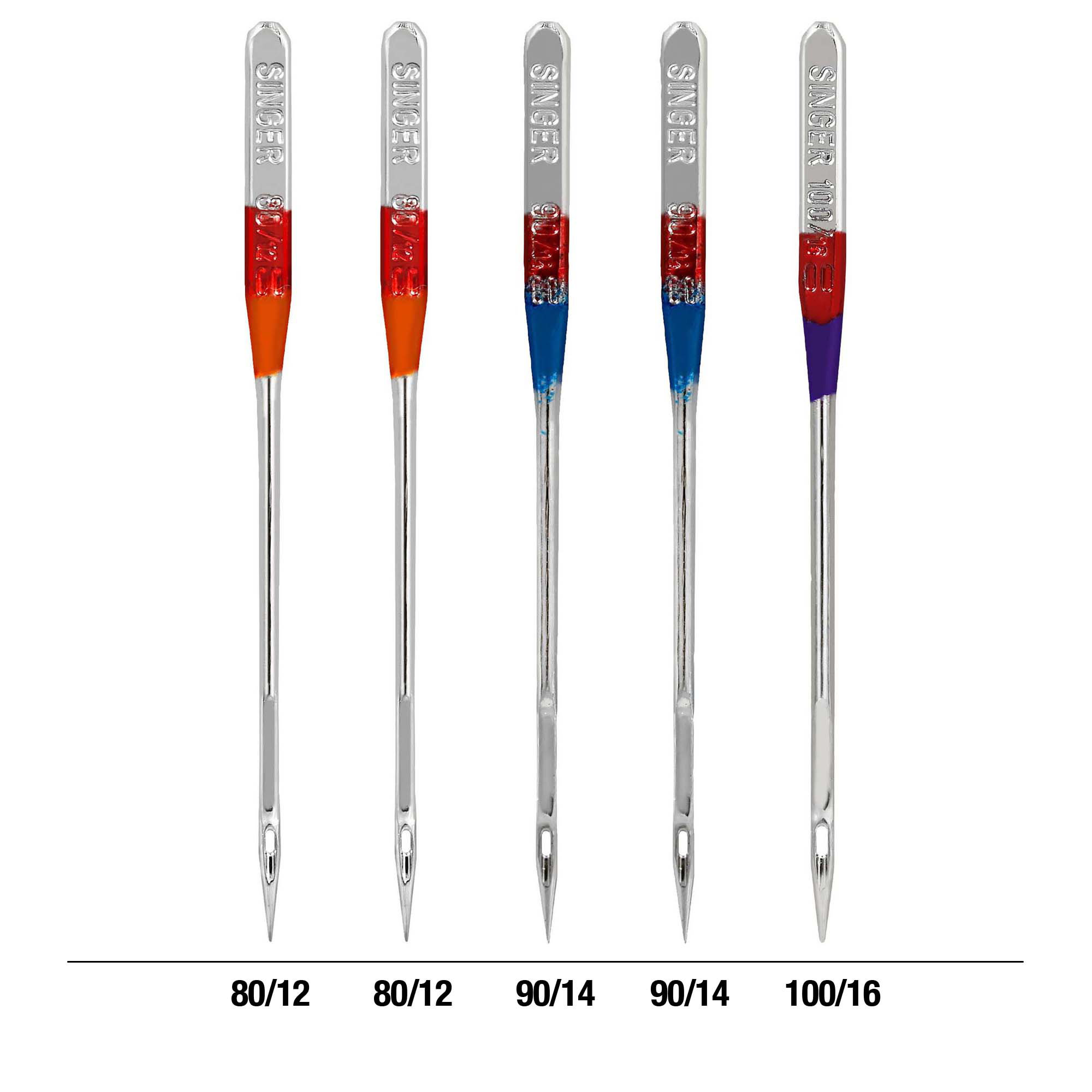 Singer Titanium Universal Regular and Ball Point Sewing Machine Needles