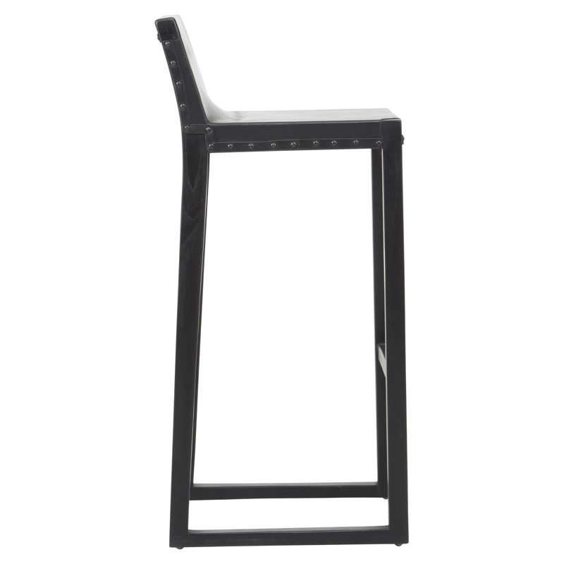 Natalie Solid Wood Counter Stool, Grey