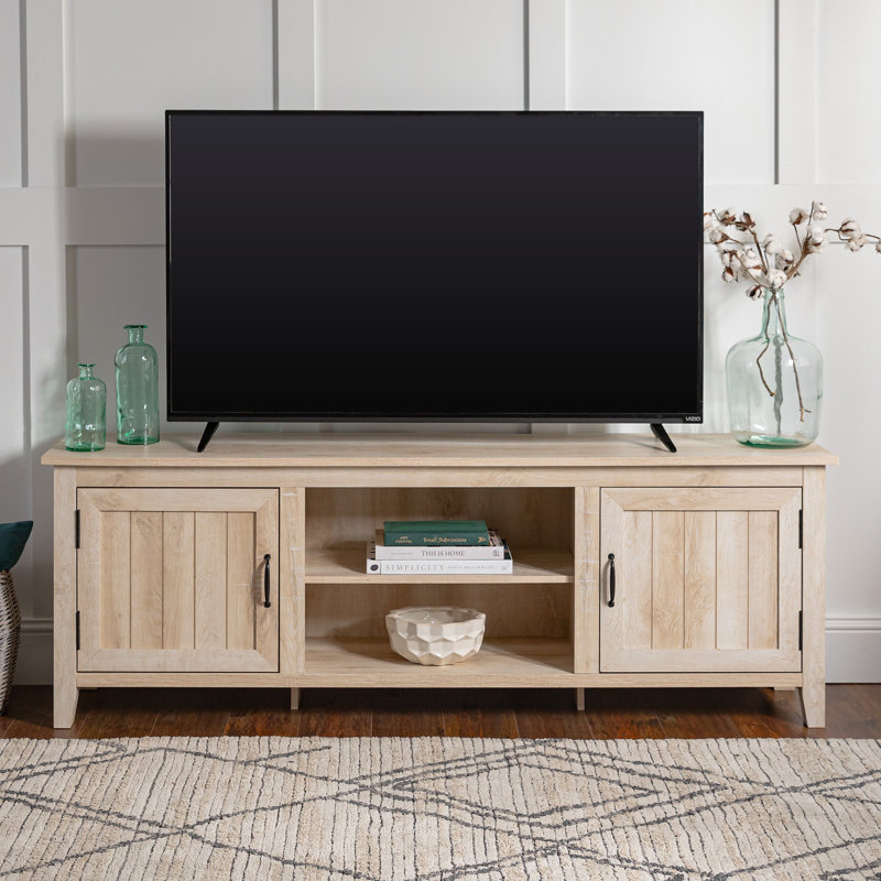 Favio 70" 2-Door TV Stand for TVs up to 80", White Oak