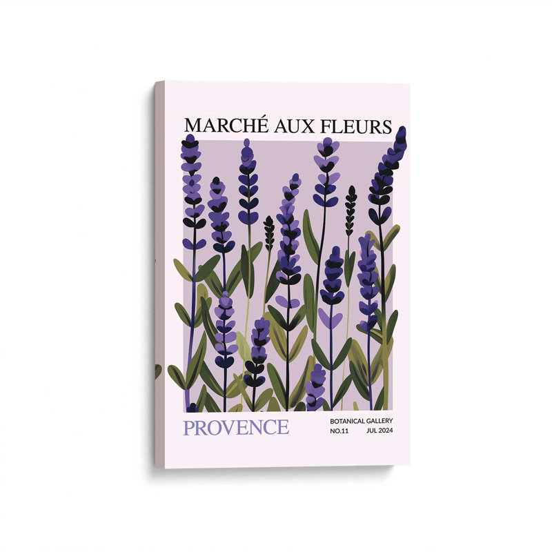 Marché aux fleurs de Provence, Toile tendue, H 18 po x l 12 po