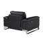 Chaise en cuir italien à grain supérieur-988885137