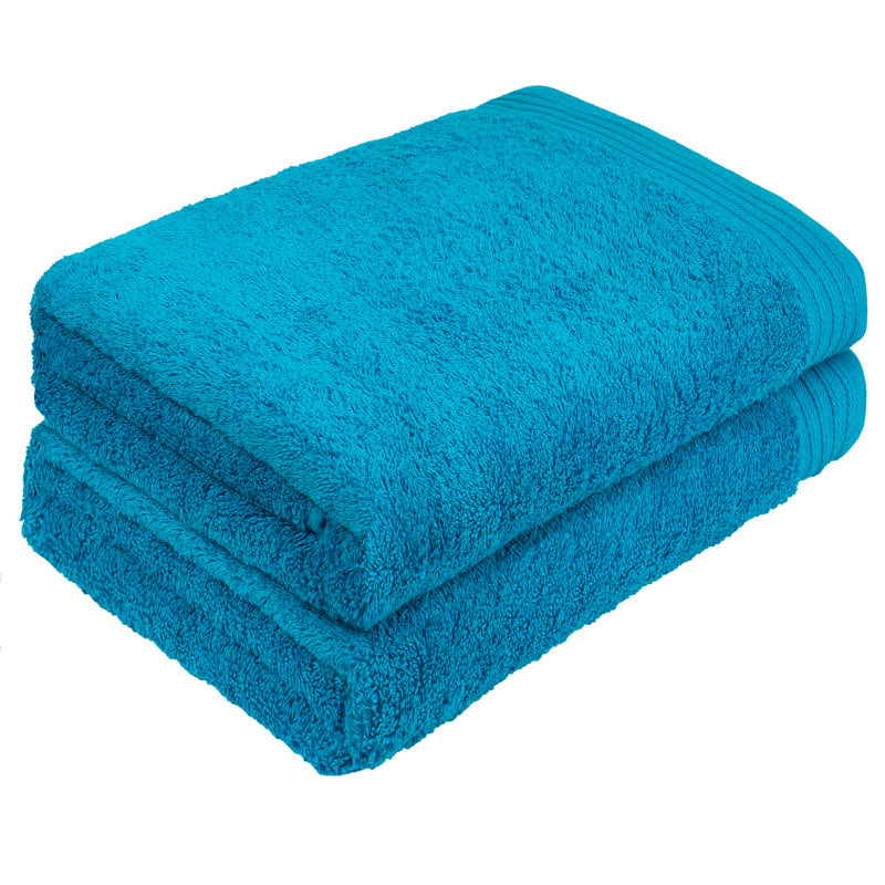 Ensemble de serviettes de bain 100% coton 2 pièces Lorena, Essence
