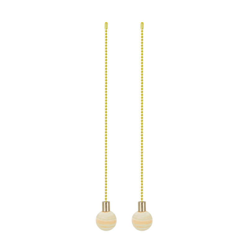 Chaîne de ventilateur de plafond Milky avec grain de tangerine