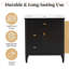 Meuble-lavabo 30 po avec lavabo, armoire en bois massif et panneau de fibres à densité moyenne avec rangement réglable et tablette réglable-1020927286