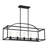 Hanne 5 - Light Kitchen Island Linear Pendant in Matte Black-100547620