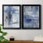 Reflections in Indigo - Ensemble de 2 peintures sur toile encadrées-775270688-775270716