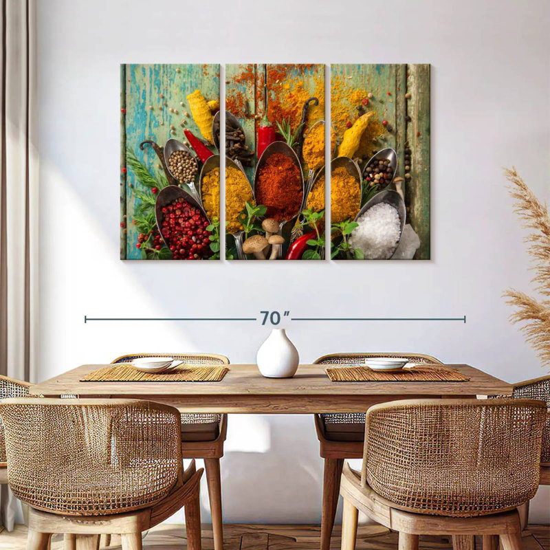 Yarlin Asian Spices, 36" H x 57" W