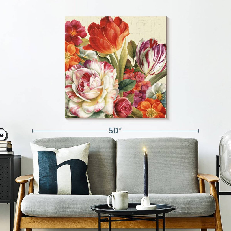 Harnek Garden View Tossed Florals, 30" H x 30" W
