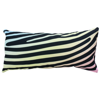  Polyester / Mélange de polyester Housse de coussin lombaire rectangulaire et insert