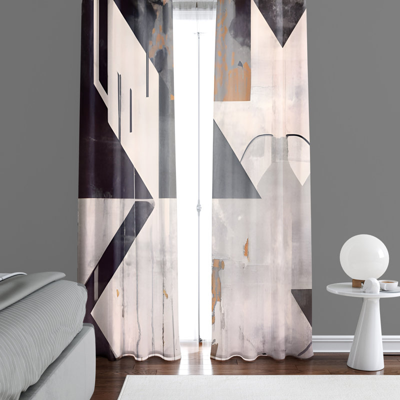 Rideau en polyester Amanullah, L 20 po x L 52 po