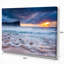 Très grand coucher de soleil avec vagues blanches, reproduction de photo sur toile tendue-18297807
