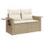 Ensemble de canapé de jardin Vidaxl beige, blanc crème