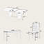Farmhouse 78.1" Extendable Dining Set for 6 with Bench, 4 Upholstered Chairs, Thick Tabletop-996355364-996355365-996355361