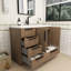 Meuble-lavabo autoportant avec tiroirs latéraux Carla-2065889994-2065889997