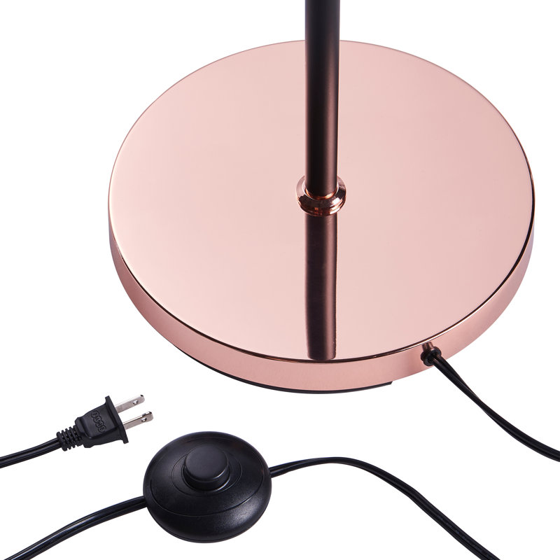 Gerania 147.32cm Black Arched Floor Lamp