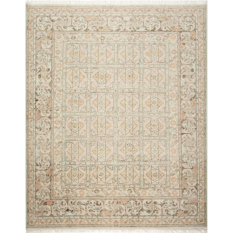 Vintage One-of-a-Kind Rectangle 8'4" X 10' Hand Knotted Area Rug