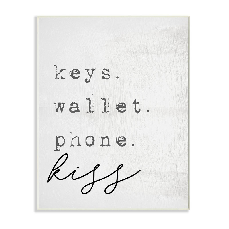«Keys Wallet» par Daphne Polselli, H 19 po x l 13 po, Plaque murale
