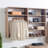 Oak Wall Mounted Wood Closet System