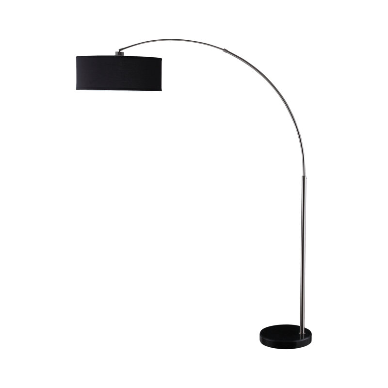 Areona 81'' Black Arched Floor Lamp