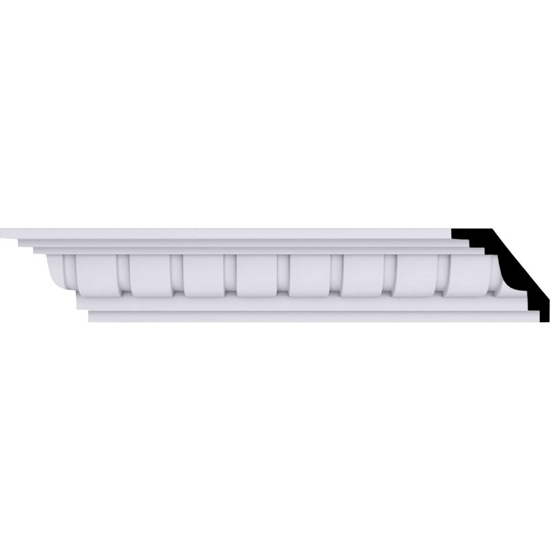 Moulure couronnée H 2 5/8 po x P 2 3/4 po x F 3 3/4 po x L 94 1/2 po