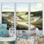 «Golf Course in The Summer», reproduction sur toile 3 pièces-1781710249-1781710246-1745898770