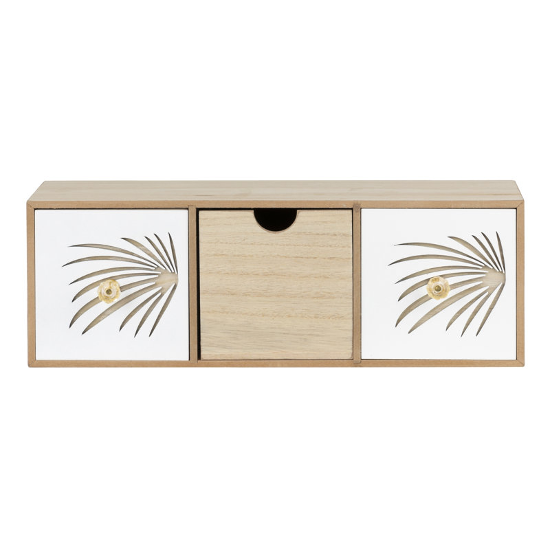 Carving Jewellery Box, Natural/White