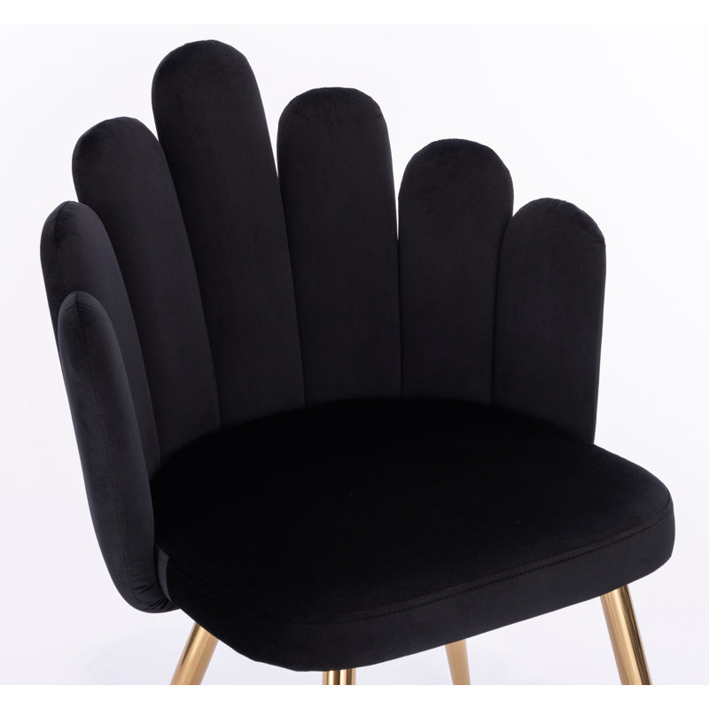 Fauteuil en velours Medley, Noir