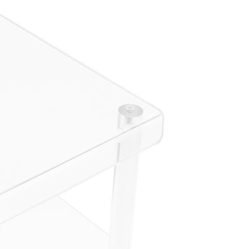 Range-chaussures rectangulaire à 5 niveaux en acrylique pour l'entrée