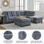 Canapé modulaire rembourré 6 pièces Ikumi-90630248-90630247