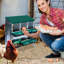 Nichoirs pour poules, poulaillers pour 6 poules pondeuses, 6 compartiments, poules pondeuses, nichoirs avec pieds, cage en acier galvanisé à 6 trous pour poules, vert-1832518437