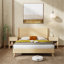 Tête de lit en bois pour grand lit, large tête de lit en bois de 64,4 po de largeur seulement, têtes de lit de style campagne moderne, panneau cannelé mural, têtes de lit à oreilles Boho-484118762-484118767