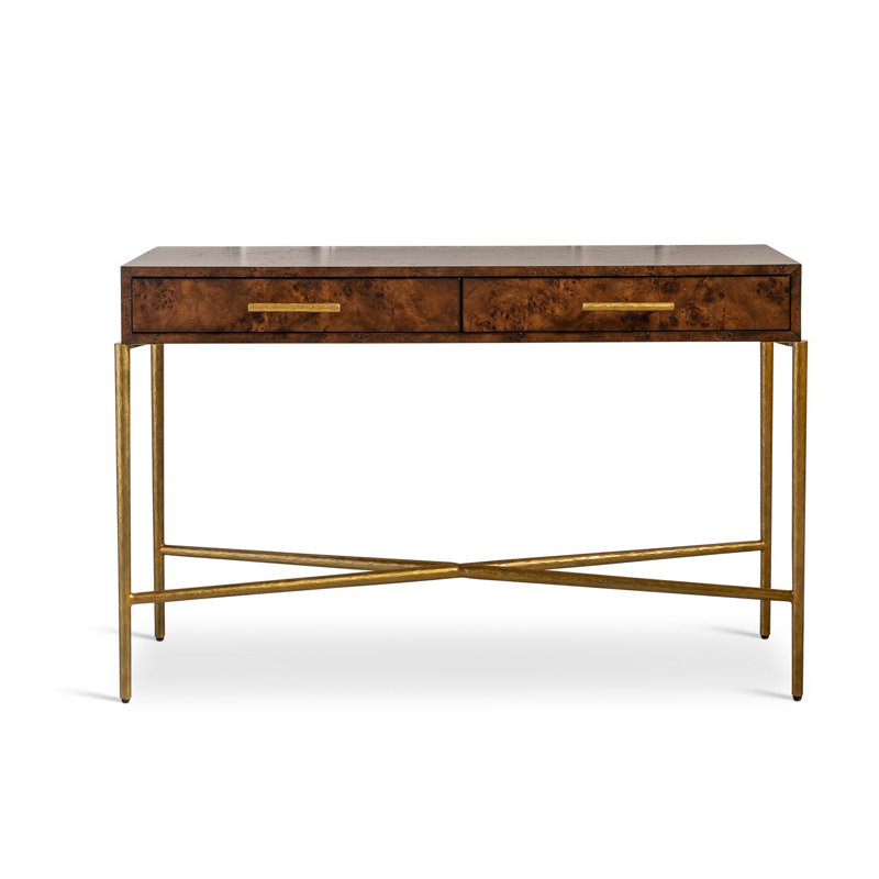 Burlwood Console, Whiskey Burlwood