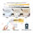 15.7inch Crystal Ring Chandelier Dimmable LED Pendant Light for Dining Room Living Room Bedroom Kitchen