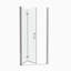 Porte de douche pivotante universelle à réglage de 1 3/8 po avec verre trempé de 1/4 po