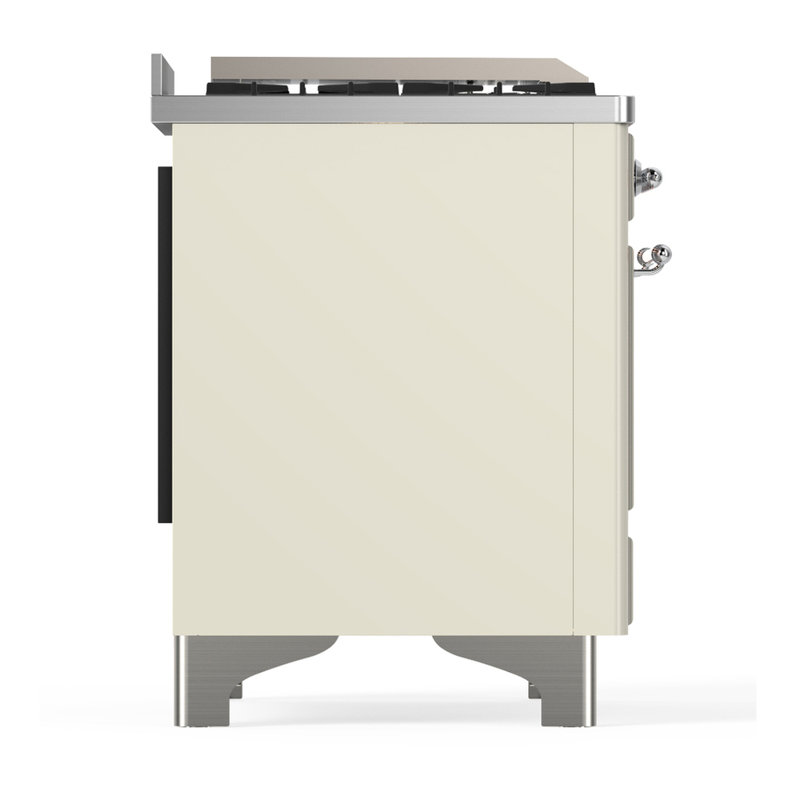 Majestic III Series 60 Inch Dual Fuel Range with 7 Sealed Burners, Griddle, in Blue Grey (Liquid Propane, Burnished Trim)