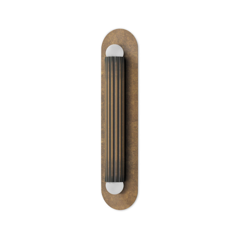 Vesta 2 - Light Flush Mounted Sconce, Heritage Bronze Brass