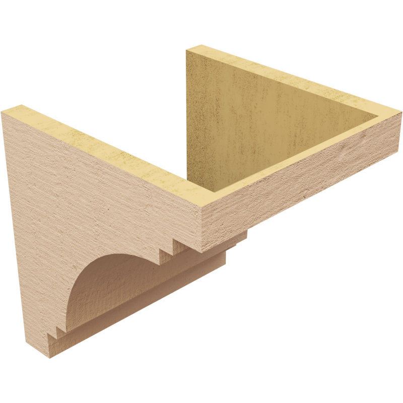 Bois de cèdre brut Pescadero, Corbeau Thane, brun clair apprêté, H 11 po x l 11 po x P 11 po