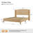 Josephina 48.5'' H Rattan Farmhouse Wooden Wingback Bed with Solid Wood Frame-1642812555-1647544118