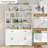 78.7" Tall Bookcase with 2 Drawers, X-Doors-439887097