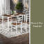 Ensemble de table et de chaises cinq pièces avec dossier, style industriel, structure solide-1635804318-1635804307-1635804305